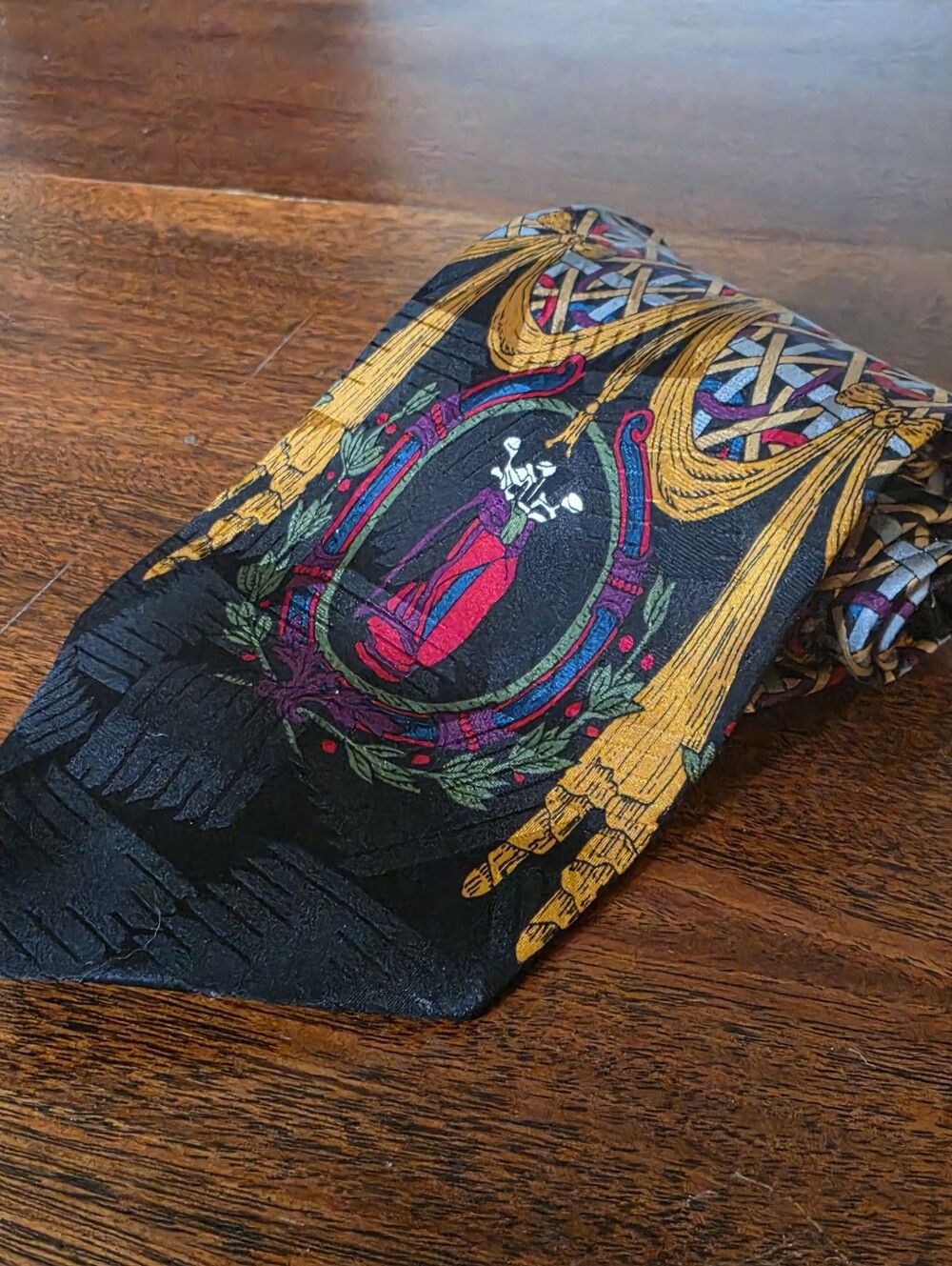 Barry Wells Golf Trophy Tie All Silk Made In USA